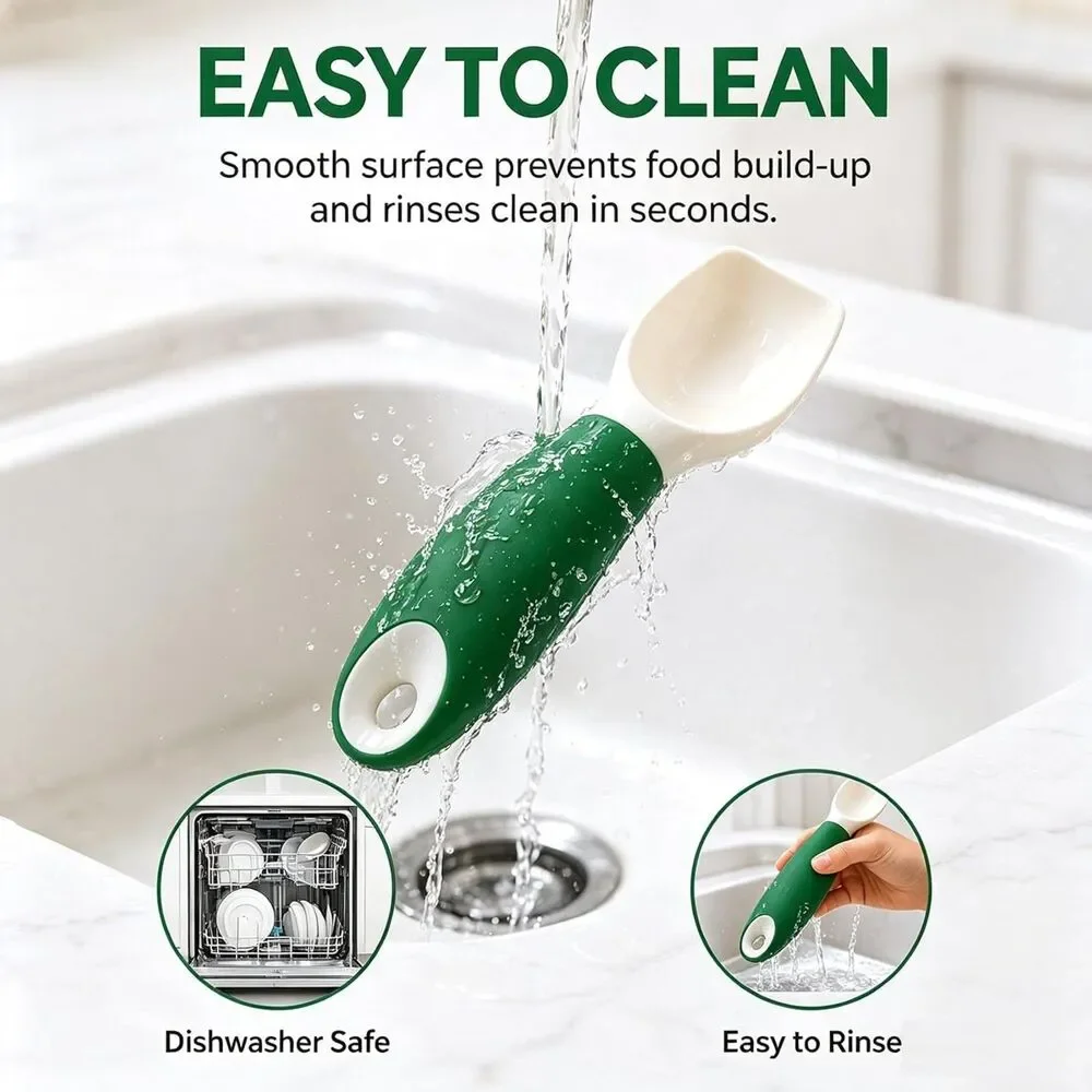 Ice Cream Scoop Non Slip Silicone Grip Deep Bowl Frozen Yogurt Fruit Scooper
